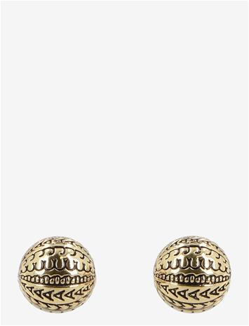 Marc Jacobs The Monogram Stud Earrings - Gold - ONE SIZE