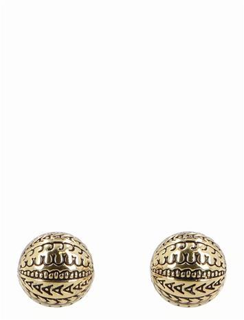 Marc Jacobs The Monogram Stud Earrings - Gold - ONE SIZE