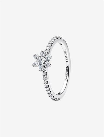 PANDORA Sparkling Flower Ring - CLEAR - 56 – kuva 2/2