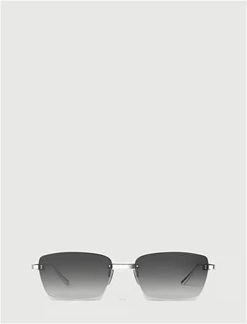 ROTATE 5. Squared Rimless Frame - Silver - ONE SIZE