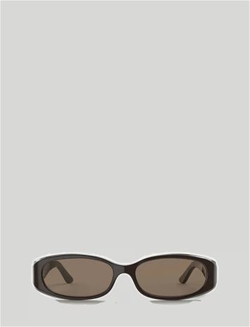 ROTATE 4. Rectangular Oval Frame - Brown - ONE SIZE