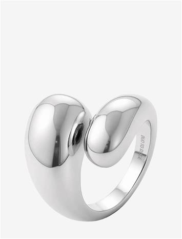 BUD TO ROSE Drop Ring Silver - SILVER - S