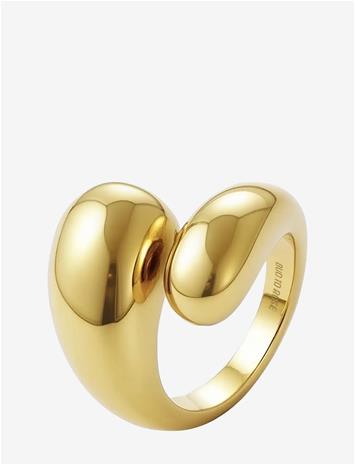 BUD TO ROSE Drop Ring Silver - GOLD - S