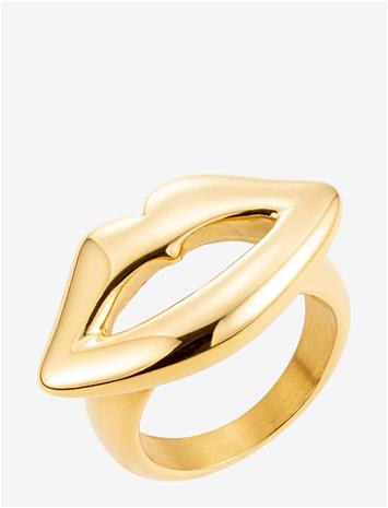 BY JOLIMA Lipp Ring - GOLD - 17 MM – kuva 2/2