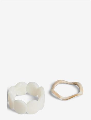 PIECES Pcgia Bracelet 2-Pack - CLOUD DANCER - One Size