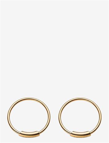 Maria Black Basic Hoop (Pair) - Gold - 12 MM