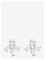 By Jolima Crown Mini Earring - Silver - ONE SIZE 2 cm – kuva 5