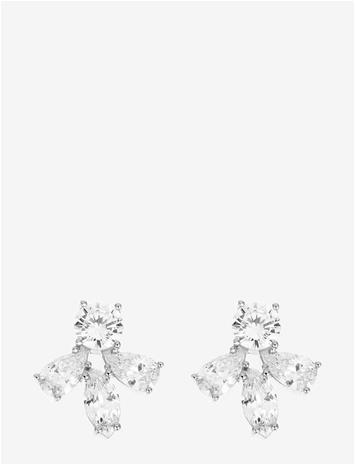 By Jolima Crown Mini Earring - Silver - ONE SIZE 2 cm – kuva 5/5