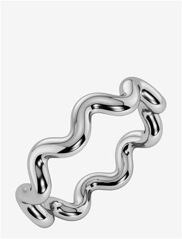 EDBLAD Spiral Ring Silver L - SILVER - M