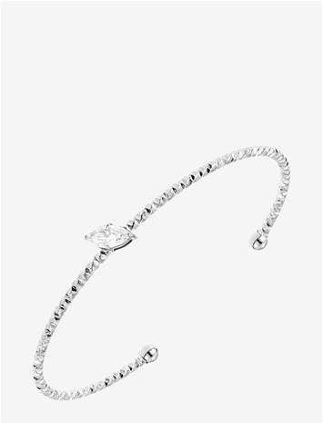 BY JOLIMA Como Mini Bangle Crystal - SILVER - One Size 5 – kuva 2/2
