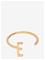 Design Letters Ring Gold A-Z E – kuva 4