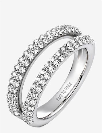 BUD TO ROSE Iris Ring Clear/Silver - SILVER - S – kuva 2/2