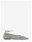 MANGO Crochet Ankle Strap Ballerinas - SILVER - 40 – kuva 2