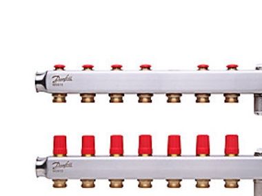 Danfoss floor heating manifold 7+7 SSM