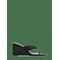 MANGO Satin Strap Wedge Sandal - BLACK - 36 – kuva 1