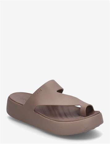 CROCS Getaway Platform Toe Loop - TRUFFLE - 41/42