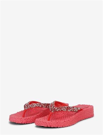 ILSE JACOBSEN Flip Flops On Platform Sole - RASPBERRY - 41