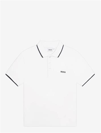 BOSS Short Sleeve Polo - White - 176