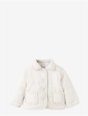 MANGO Pocket Quilted Jacket - NATURAL WHITE - 62