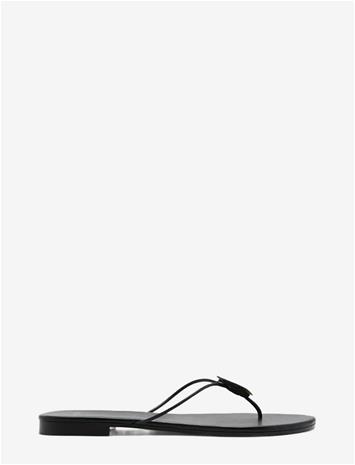 MANGO Leather Sandal With Shell Detail - BLACK - 39