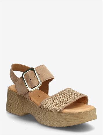 Gabor Platform Sandal - Beige - 42