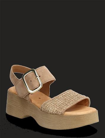 Gabor Platform Sandal - Beige - 42