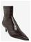 MANGO Kitten Heel Pointed-Toe Ankle Boot - DARK RED - 38 – kuva 2