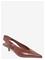 MANGO Kitten Heel Pointed Toe Shoe - DARK BROWN - 41 – kuva 2