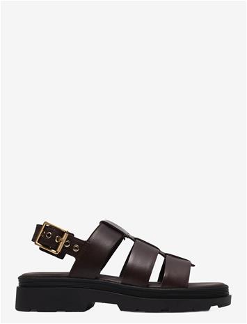 CLARKS Orinoco3 Strap D - DARK BROWN LEA - 41