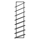 8 pullon viiniteline, 99 cm – Svart / Seinälle kiinnitettävä viiniteline / Metalliset pullotelineet