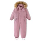 Reima tec Winter Overall Stavanger Grey Pink - 116 cm, Naisten housut ja muut alaosat