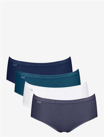 SLOGGI Sloggi Basic+ Midi C4P - WHITE/BLUE - 40