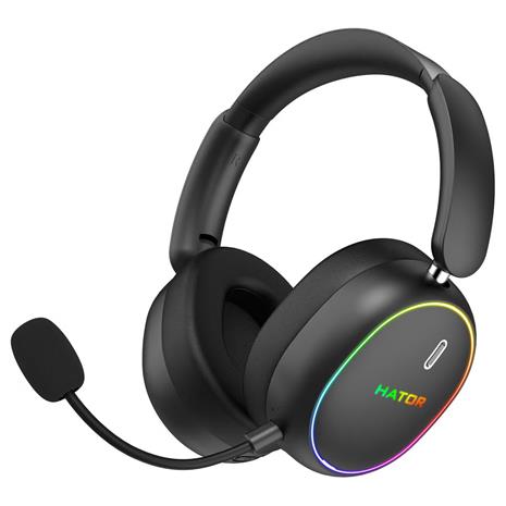 HATOR Phoenix 2 Wireless Headset Wired & Wireless Head-band Gaming USB Type-C / USB Type-A Bluetooth Black – kuva 4/4