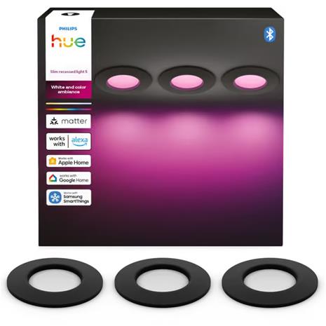 Philips Hue Upotettava Slim-kohdevalaisin, 3 kpl
