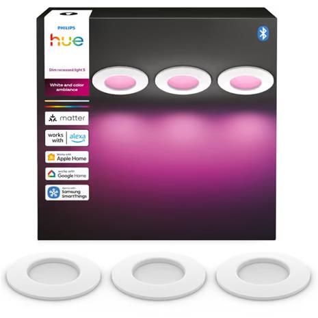 Philips Hue Upotettava Slim-kohdevalaisin, 3 kpl