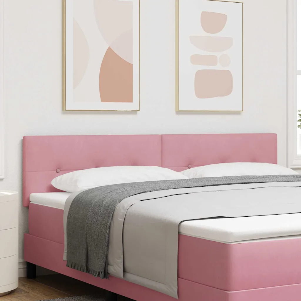 vidaXL LED-pääty LED-nauhoilla Pinkki 180 cm Sametti