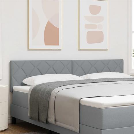 vidaXL LED-pääty Vaaleanharmaa 180 cm kangas