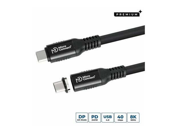 Microconnect MC-LS-USB4CC0.15 USB cable USB4 Gen 3x2 0.15 m USB C 240 W Black
