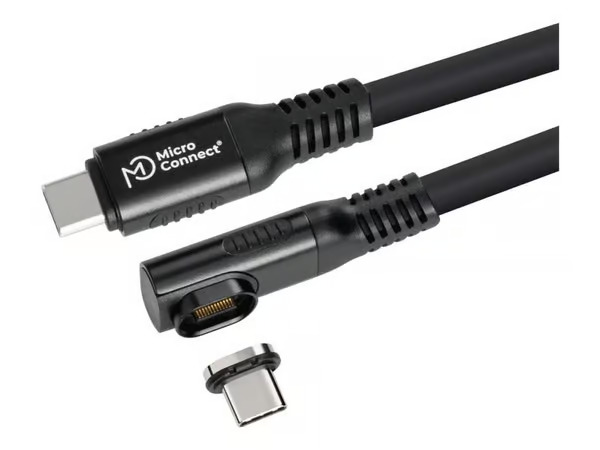 Microconnect MC-LS-USB4CC0.15-A USB cable USB4 Gen 3x2 0.15 m USB C 240 W Black – kuva 3/4