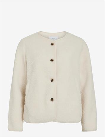 VILA Viada Teddy Jacket - Noos - BIRCH - 40