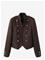 MANGO 100% Linen Jacket With Buttons - DARK BROWN - S – kuva 2