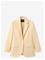 Mango Linen Suit Jacket - Yellow - L – kuva 4