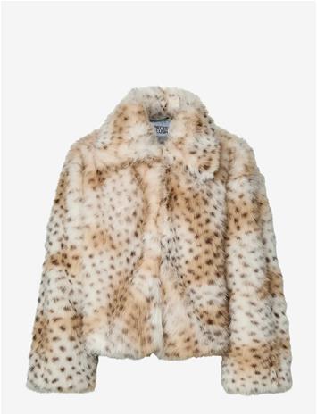 PIECES Pcplush Short Fluffy Jacket - CLOUD DANCER - XS