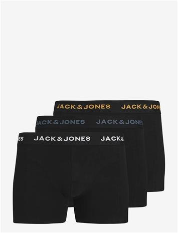 JACK & JONES Jacconor Solid Trunks 3 Pack Noos - BLACK - M