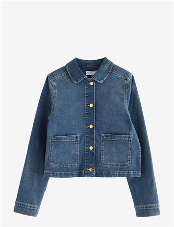 LINDEX Denim Jacket - MEDIUM DENIM - XS