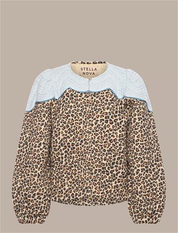 Stella Nova Stella Nova Leopard Jacket With Clouds - Brown - 42