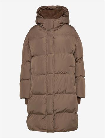Closed Puffer Coat Jackets & Coats - Brown - M – kuva 3/3