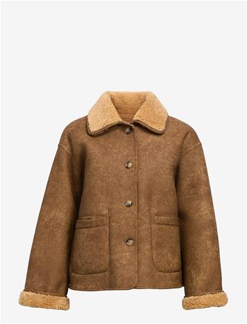 Object Objsharri Ls Lo Reversible Jacket 140 - Brown - 42 – kuva 2/3