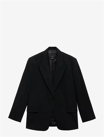 MANGO Suit Blazer With Flap Pockets - BLACK - L
