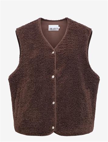 OBJECT Objella Waistcoat Noos - SEAL BROWN - 44